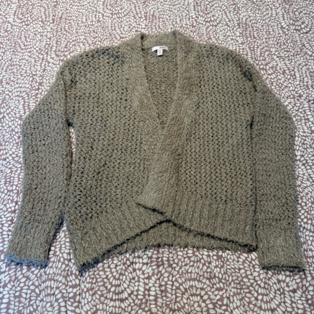 BONGO Knit Women's Cardigan in Taupe